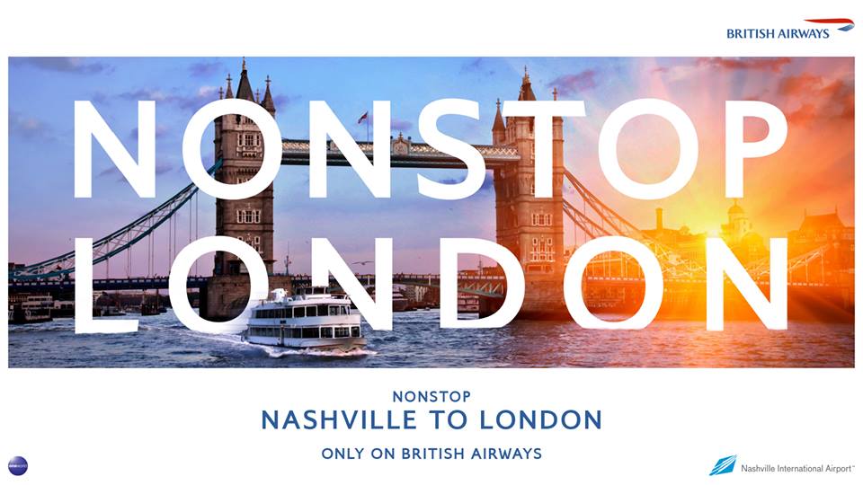 Nashville now has nonstop flight to London