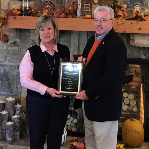 Laura Munn and Jackie Rains for 35 Years of TDTD Service