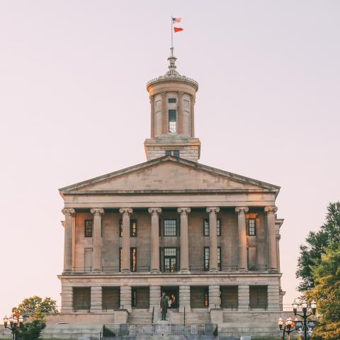 State capitol building in Nashville, TN